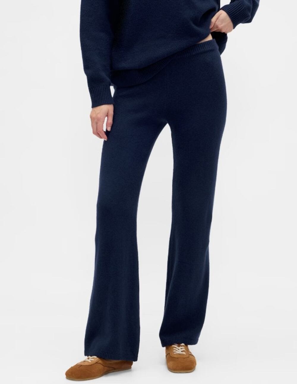 NWT GAP CashSoft Boot Knit Sweater Pants Navy Blue  Small Petite SP